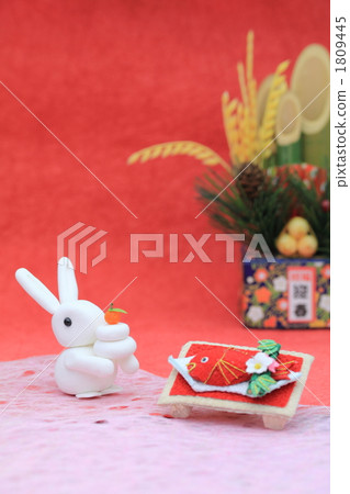 Craft · rabbit in New Year 's Day 1809445