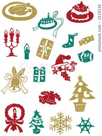 Christmas decoration material set Christmas decoration material set 1818336