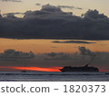 Hawaii sunset and passenger boat 1820373