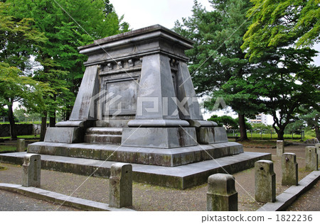 盛岡步行·盛岡城堡遺跡公園南部中尉雕像基座 1822236