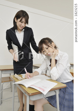 Worried high school girl 1823215