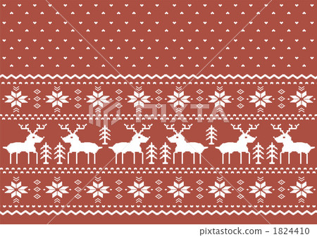 Nordic pattern side deer Nordic pattern side deer 1824410