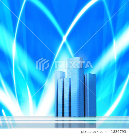 未來城市·高聳的高層建築城市 1826793