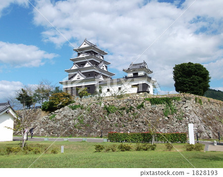 Japanese castle Osu castle in Ehime prefecture 1828193