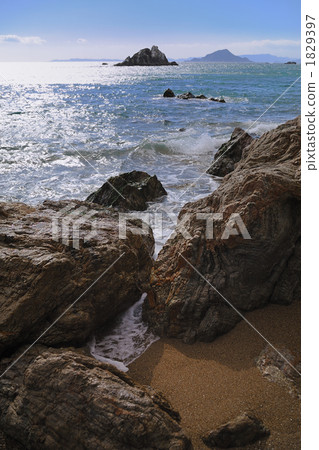 sandy beach, coast, seashore 1829397