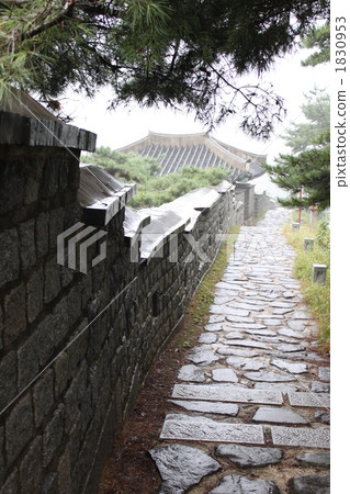stone pavement, outer wall, stone wall 1830953