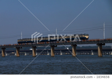 kashima line, 113 series, kitaura bridges 1834838