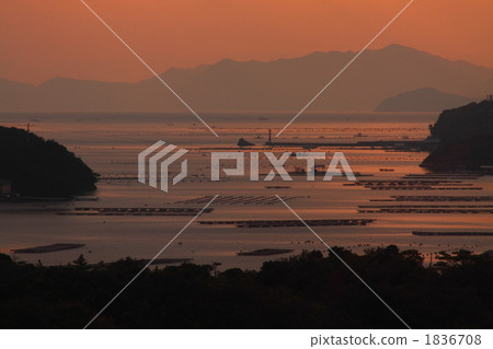伊勢志摩在日落時，阿戈灣 1836708