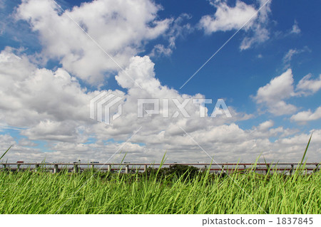 Arakawa bank and blue sky Arakawa bank and blue sky 1837845