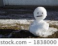 雪人 積雪 下雪 1838000