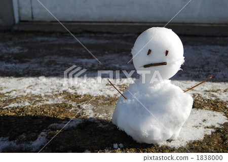 雪人 積雪 下雪 1838000