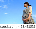 Blue sky and pregnant women 1843858