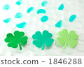four-leaf clover, green leaf, Glass Ball 1846288