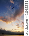 Jet Plane, sunset, Passenger Airplane 1848231