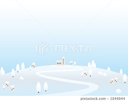 snow scene, path, road 1849844