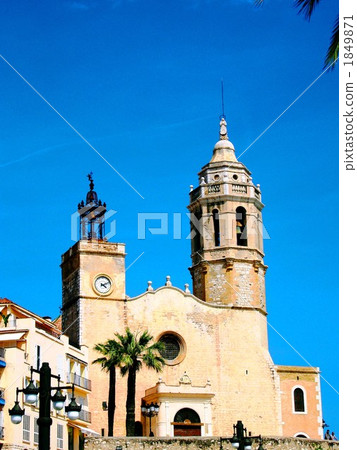 Church of Sitges near Barcelona 1849871