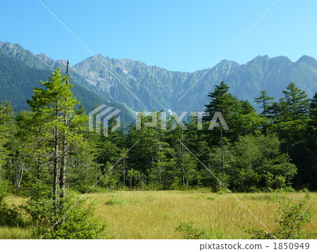 從Sagisweig濕地的Hodaka山脈 從Sagisweig濕地的Hodaka山脈 1850949