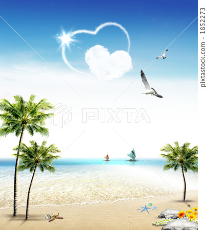 Summer white sand beach _k _ 849083 1852273