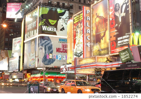 broadway, neon street, 42nd street 1852274