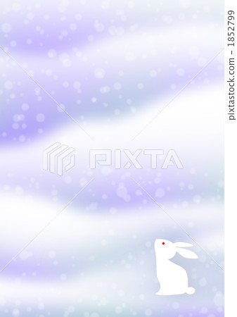 Usagi in the snowy field 1852799