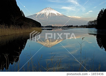 富士山顛倒投影 狸子湖 山峰 1855436