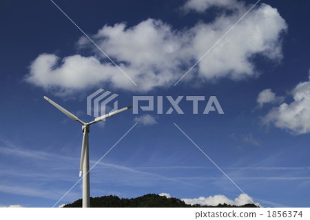 風力發電和藍天02 1856374