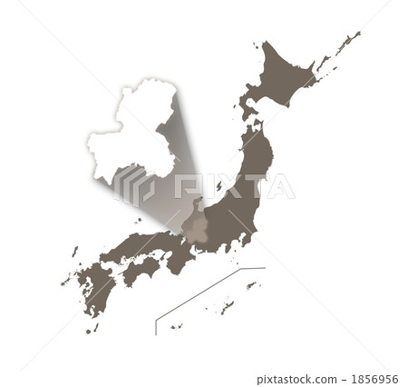 地圖 岐阜 日本地圖 1856956