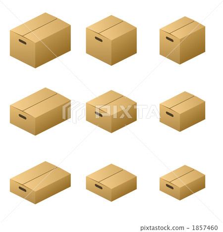 Cardboard box Normal handle Type Size 9 Brown 1857460