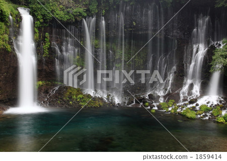 shiraito falls, basin under waterfall, nature 1859414