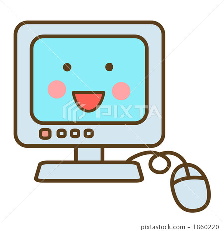 Smiley PC monitor - Stock Illustration [1860220] - PIXTA