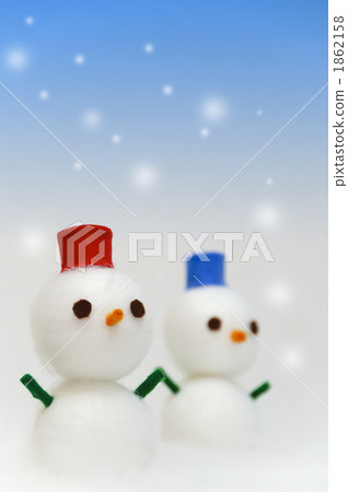 Snowman object made from felt 1862158