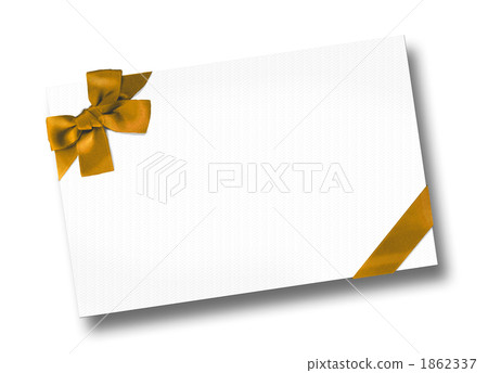 Gold Ribbon Message Card Gold Ribbon Message Card 1862337