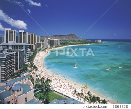 威基基海灘和鑽石頭 威基基海灘和鑽石頭 1865828