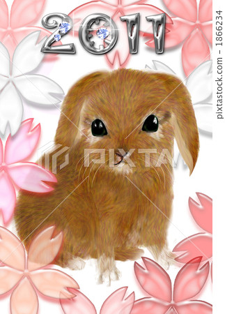 New year's cards 2011 rabbit New year's cards 2011 rabbit 1866234