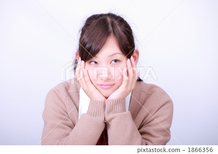 Girls high school students with cheeks 1866356