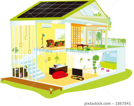 太陽能發電的房子 太陽能發電的房子 1867841