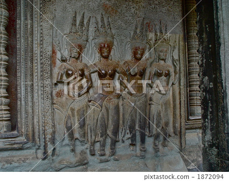 Debada (goddess) (Angkor Wat second corridor / Siem Reap / Cambodia) Debada (goddess) (Angkor Wat second corridor / Siem Reap / Cambodia) 1872094