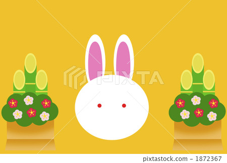 Kadomatsu and rabbits Kadomatsu and rabbits 1872367