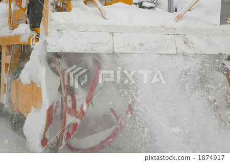 snow removal operation, snowplow, snowplough 1874917