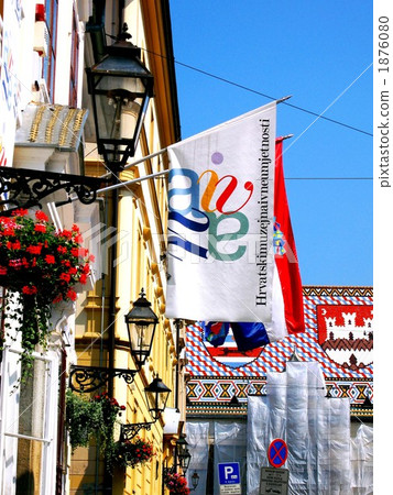 Zagreb Old Town, Street and St. Mark's Church (Croatia) 1876080