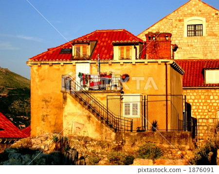 World Heritage Dubrovik Housing in Old Town (Croatia) 1876091