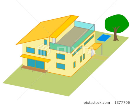 detached house, separate house, balconies 1877706
