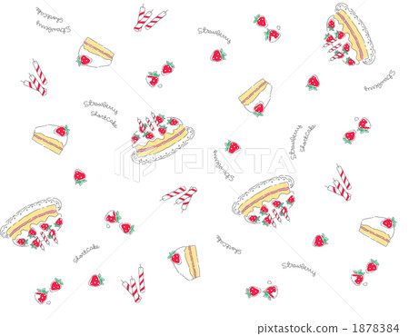patterned all over, shortcake, illustration 1878384