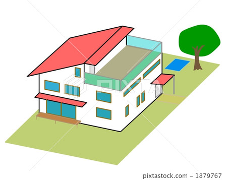 detached house, separate house, balconies 1879767
