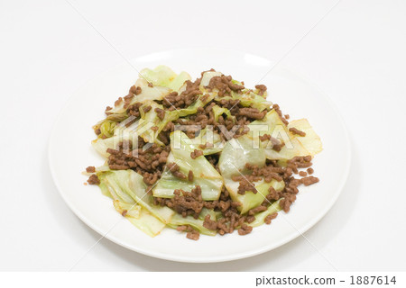 Stir-fry of ground meat and cabbage Stir-fry of ground meat and cabbage 1887614