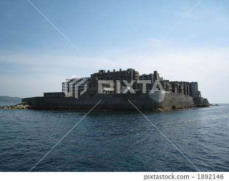 gunkanjima, desert island, uninhabited island 1892146