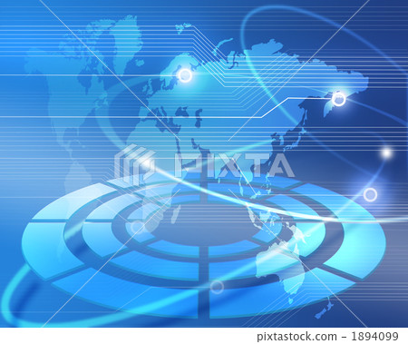 Digital Social Technology Japan Map - Stock Illustration [1894099] - PIXTA