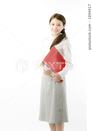 Female employees with documents Female employees with documents 1894917