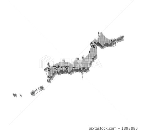 金屬塊/固體日本地圖 1898883