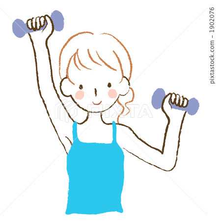 Dumbbell exercising women Dumbbell exercising women 1902076